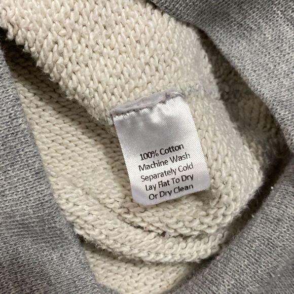 Ebbets Field Flannels NY Mens M Gray Cotton Sweatshirt Pullover Made in USA - Picture 4 of 8